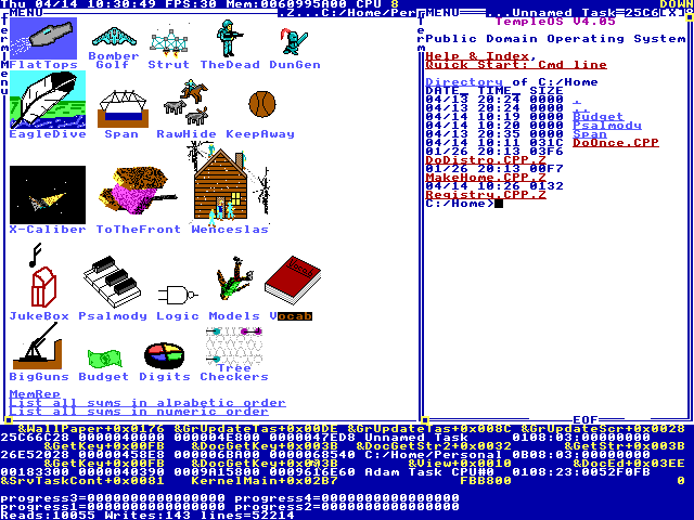 TempleOS screenshot