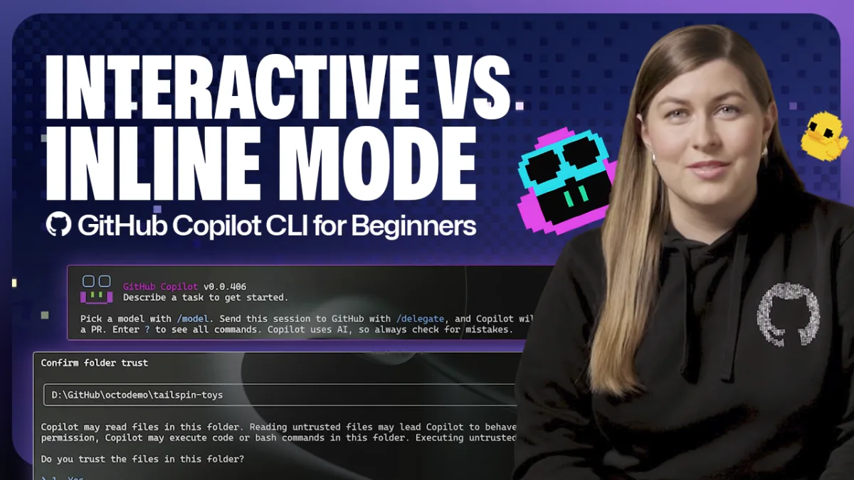 GitHub Copilot CLI for Beginners: Interactive v. non-interactive mode