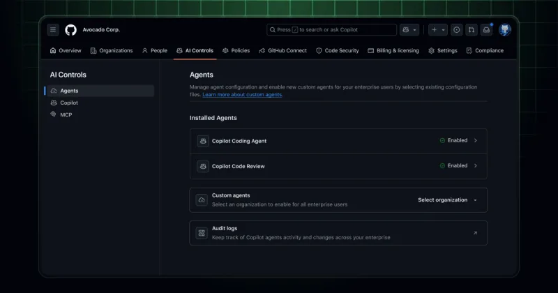 Enterprise AI controls & the agent control plane are in public preview