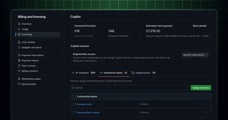 Managing Copilot Business in enterprise is now generally available