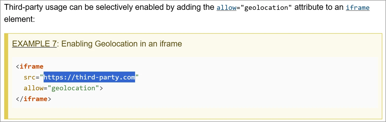 Third-party.com used in W3C sample documentation