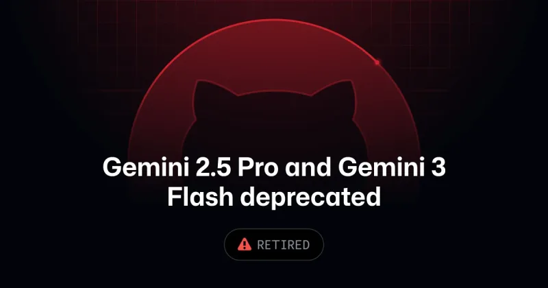 Gemini 2.5 Pro and Gemini 3 Flash deprecated