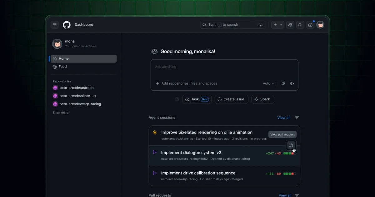 Home dashboard update in public preview