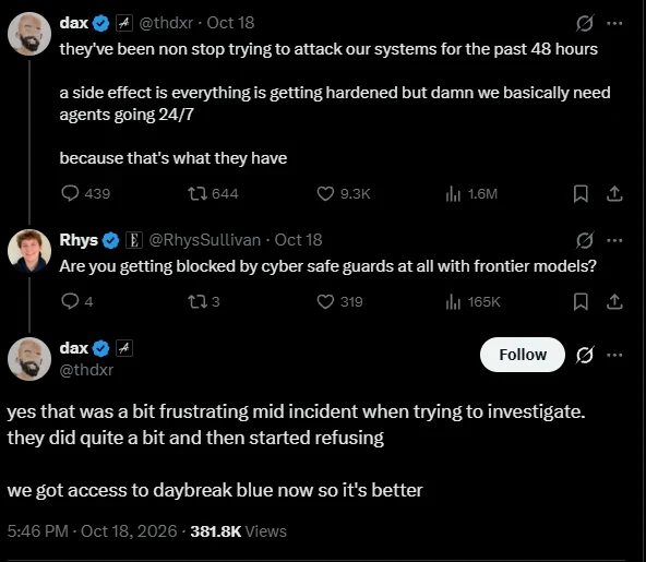 Distillation attack on OpenCode ran for 48 hours
