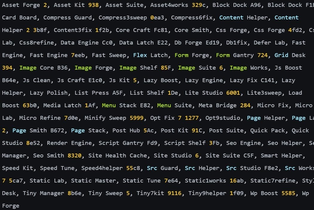 Backdoor plugin names