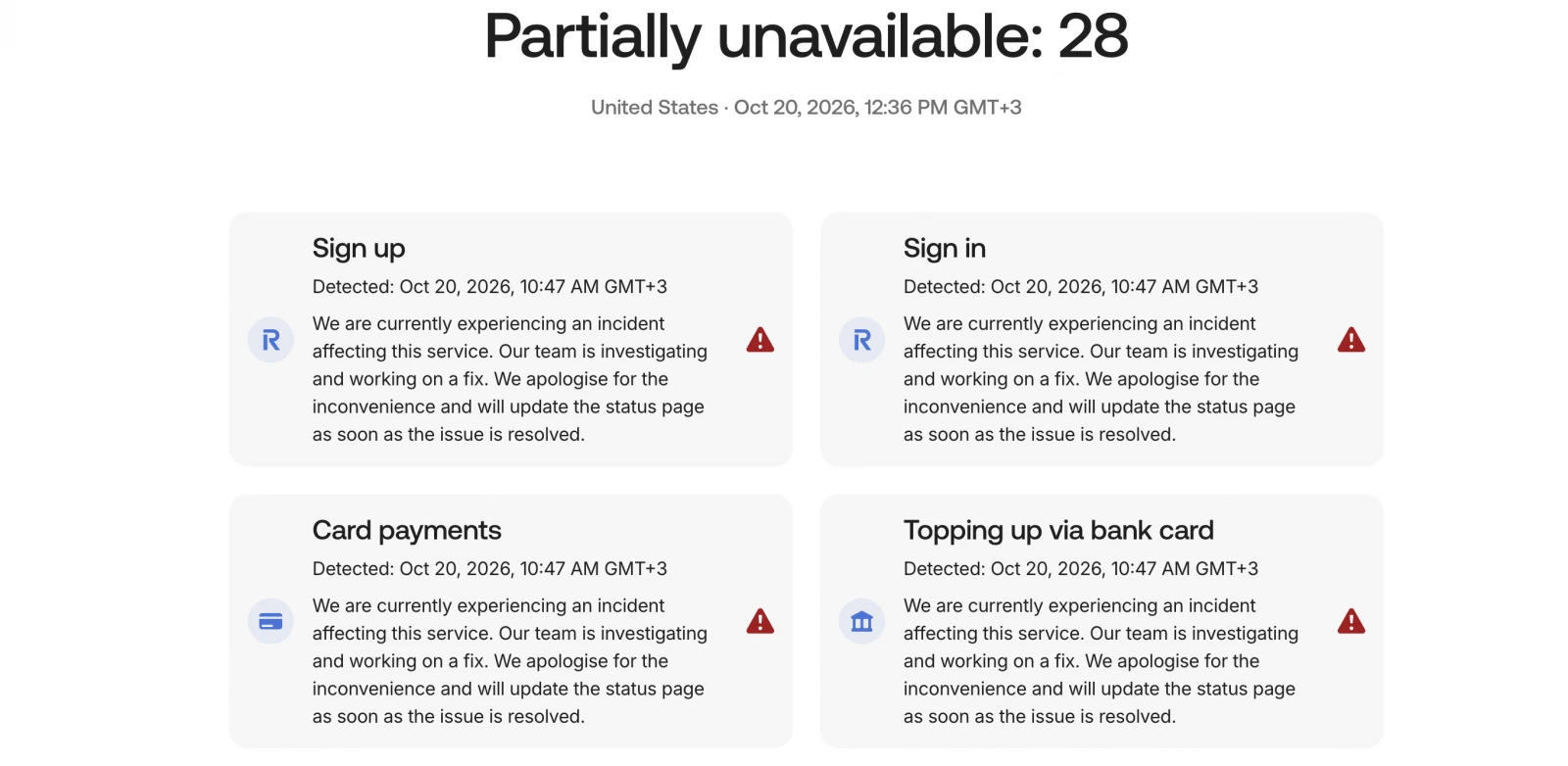 Revolut outage